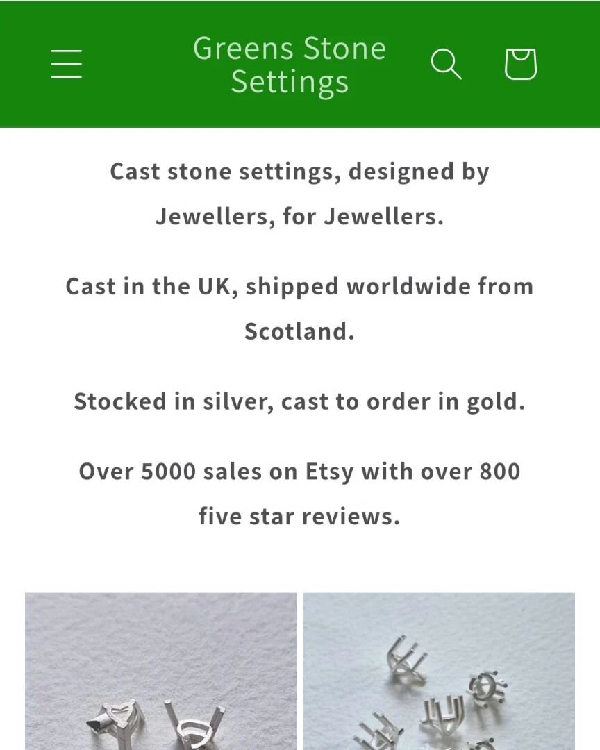🫵For the Jewellers out there 🫶
If you didn't already know, I run a wee business called Greens Stone Settings. Where we develope and sell Silver cast stone settings, which are also available cast to order in 9ct, 18ct gold and plat. We have quite a 