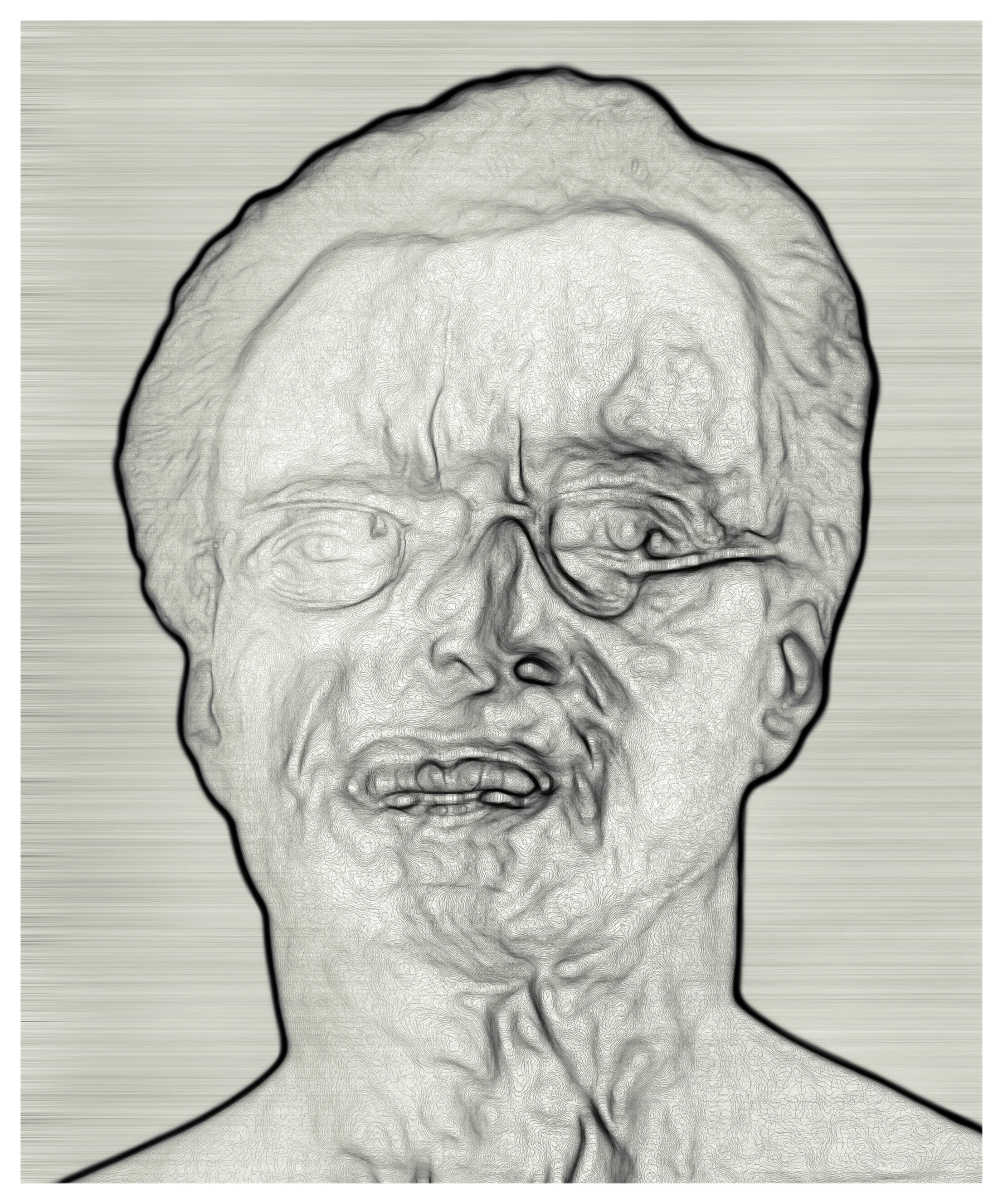   "Nausea", digital print, 52 x 44 inches&nbsp;  