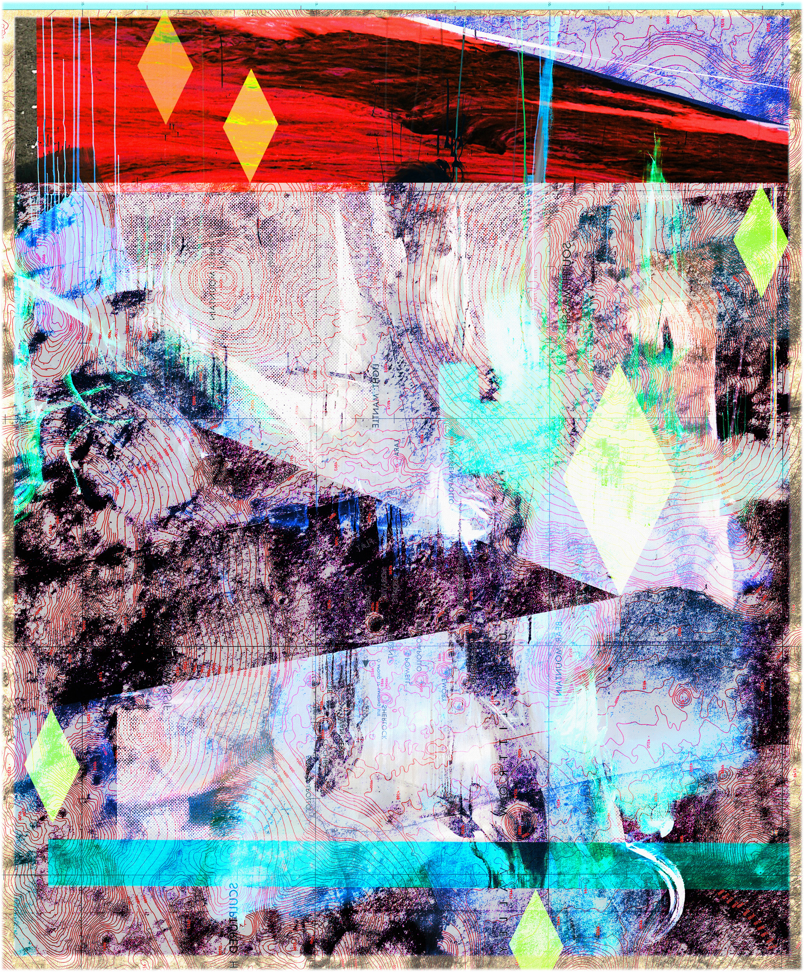 10/14/16, pigmented inks & acrylic on canvas, 46 x 38