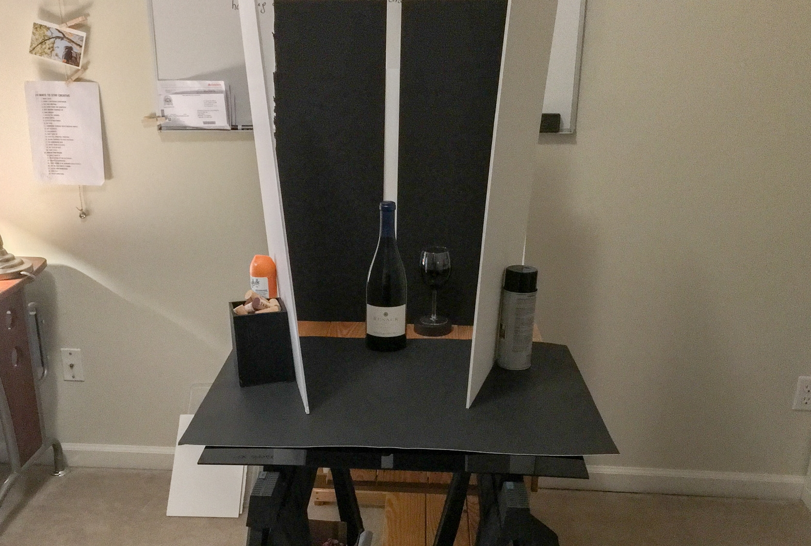 BTS - Wine Bottle with one light source