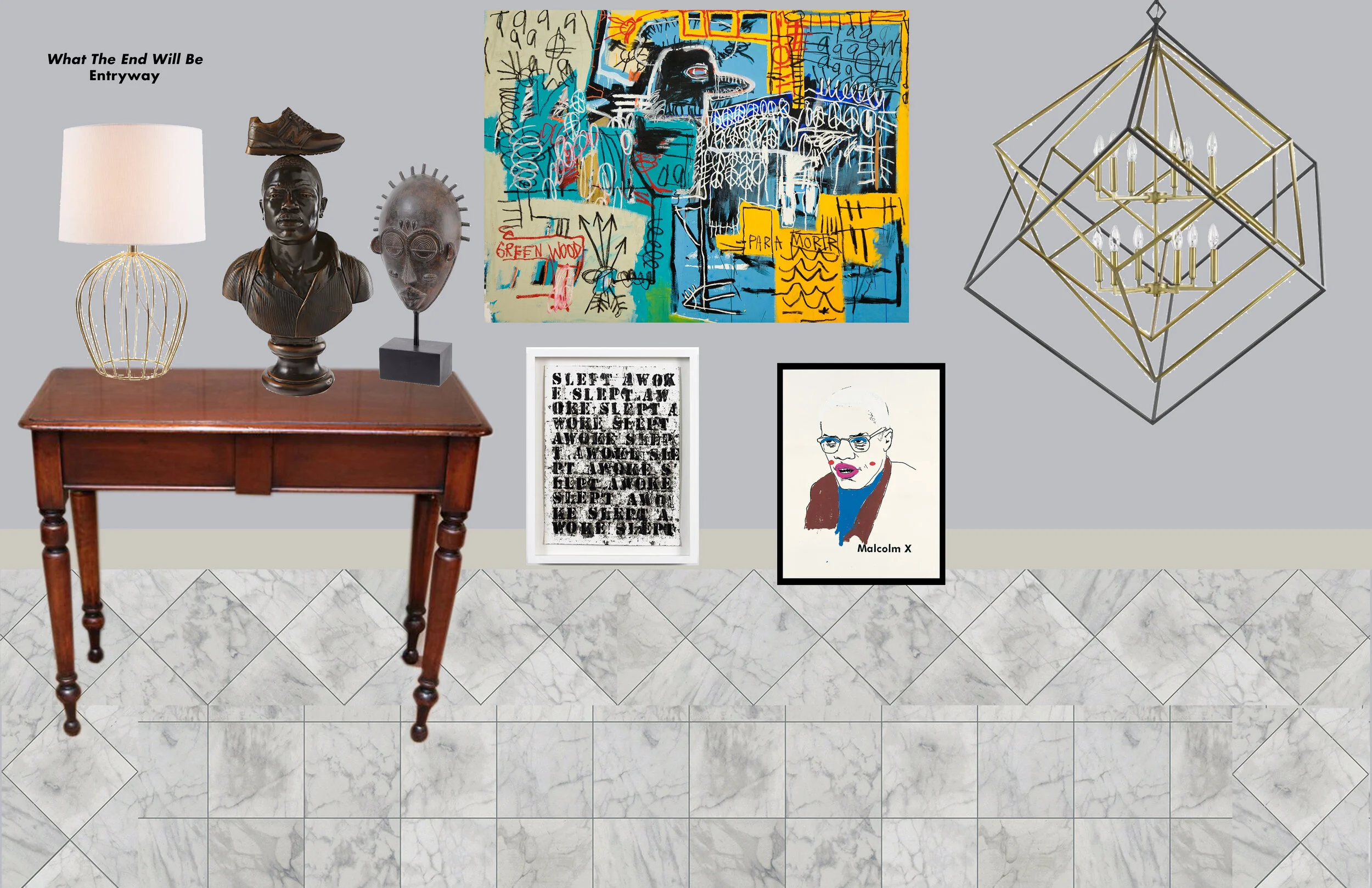 entry way mood board