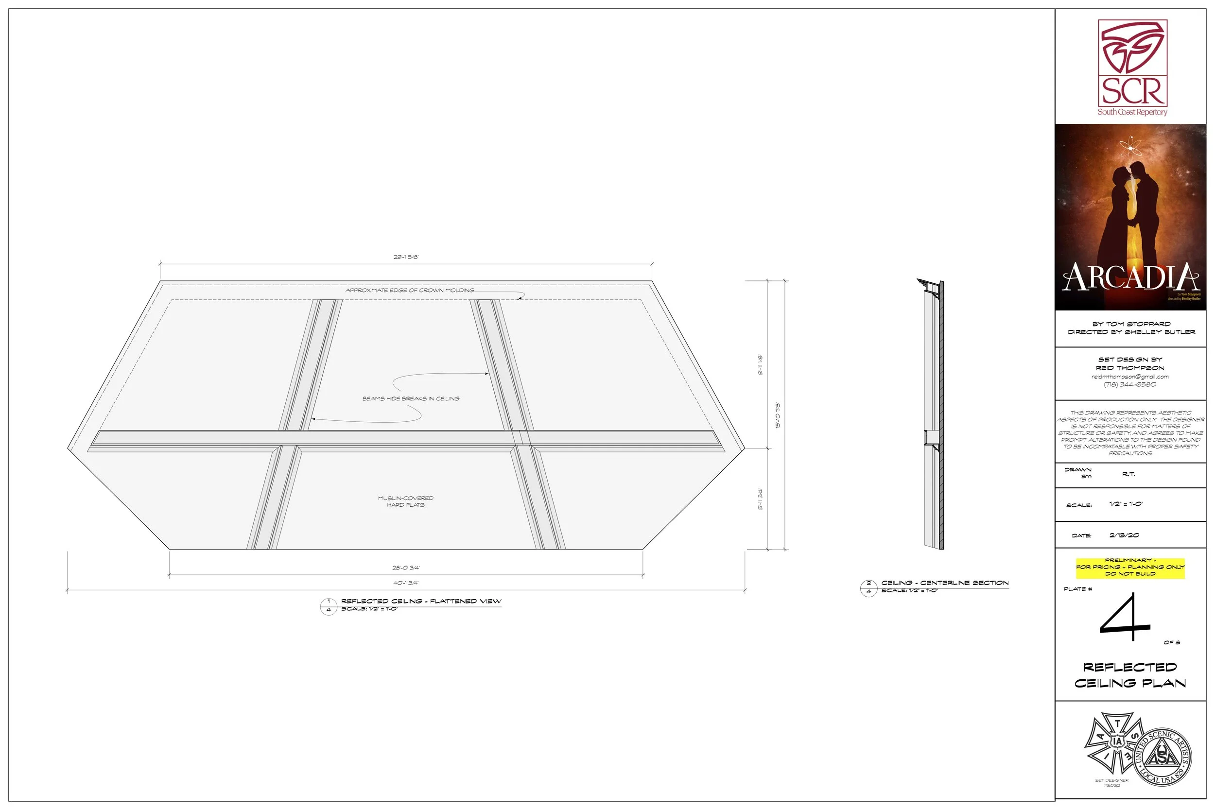 plate 4 - reflected ceiling plan