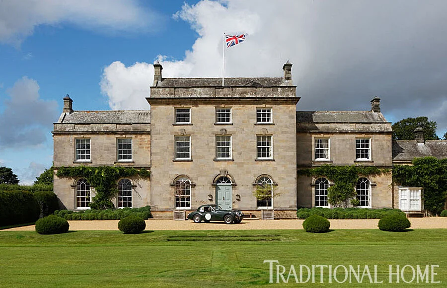 English stately home exterior