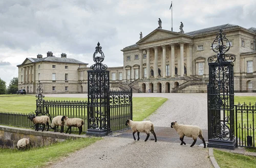 English stately home exterior