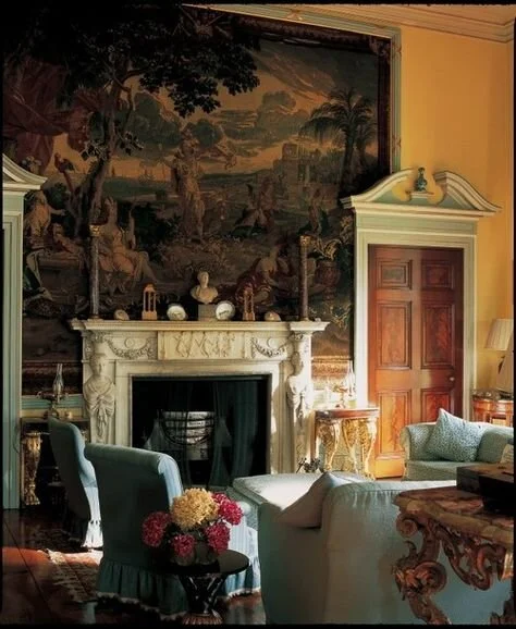 English stately home interior