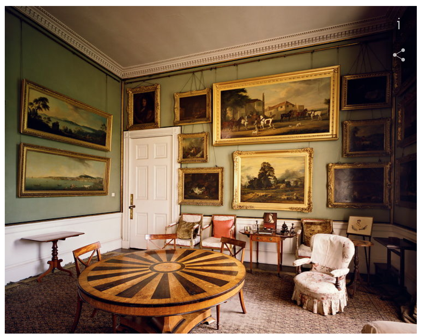 English stately home interior