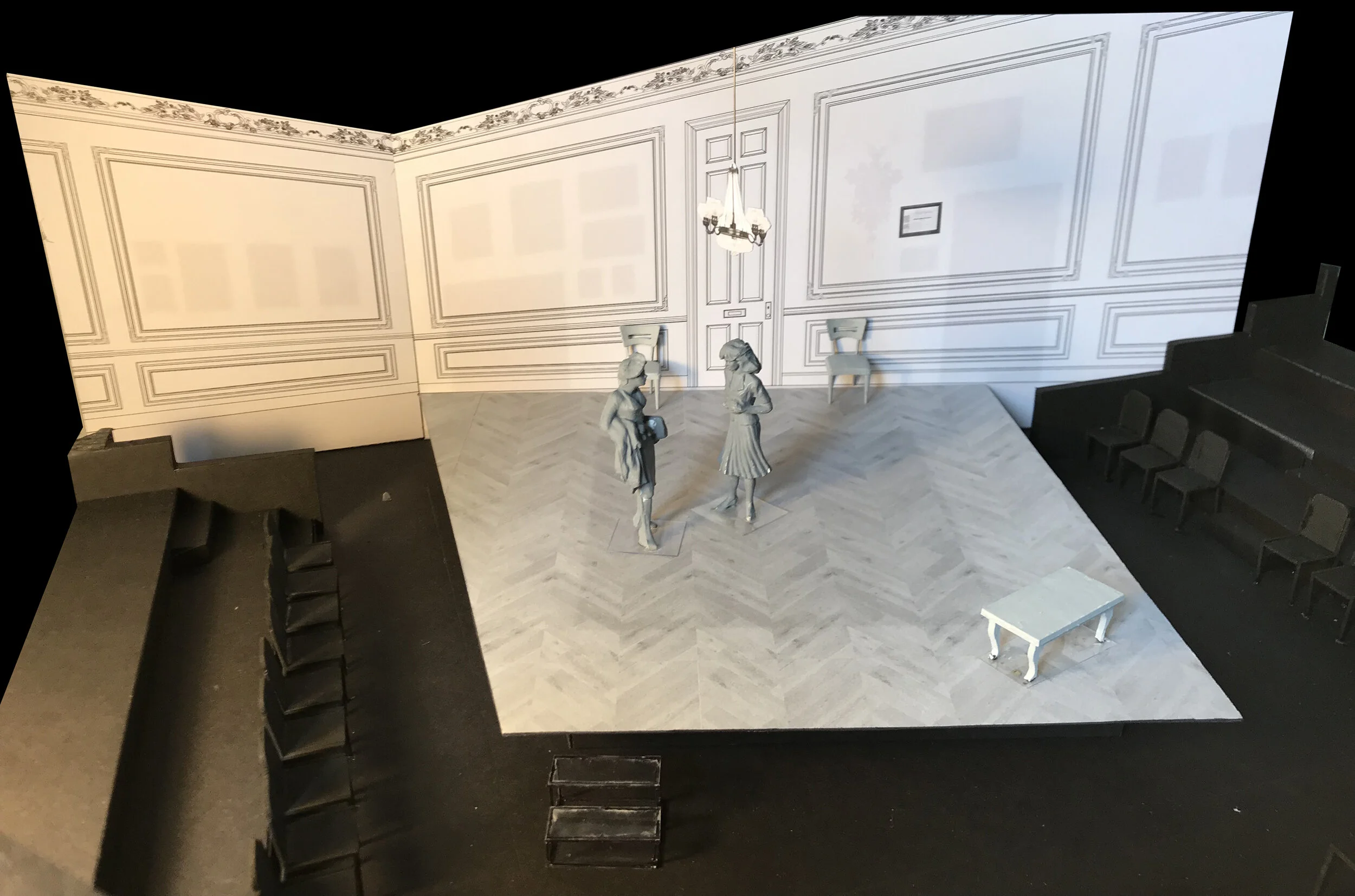 1/2" scale white preliminary model