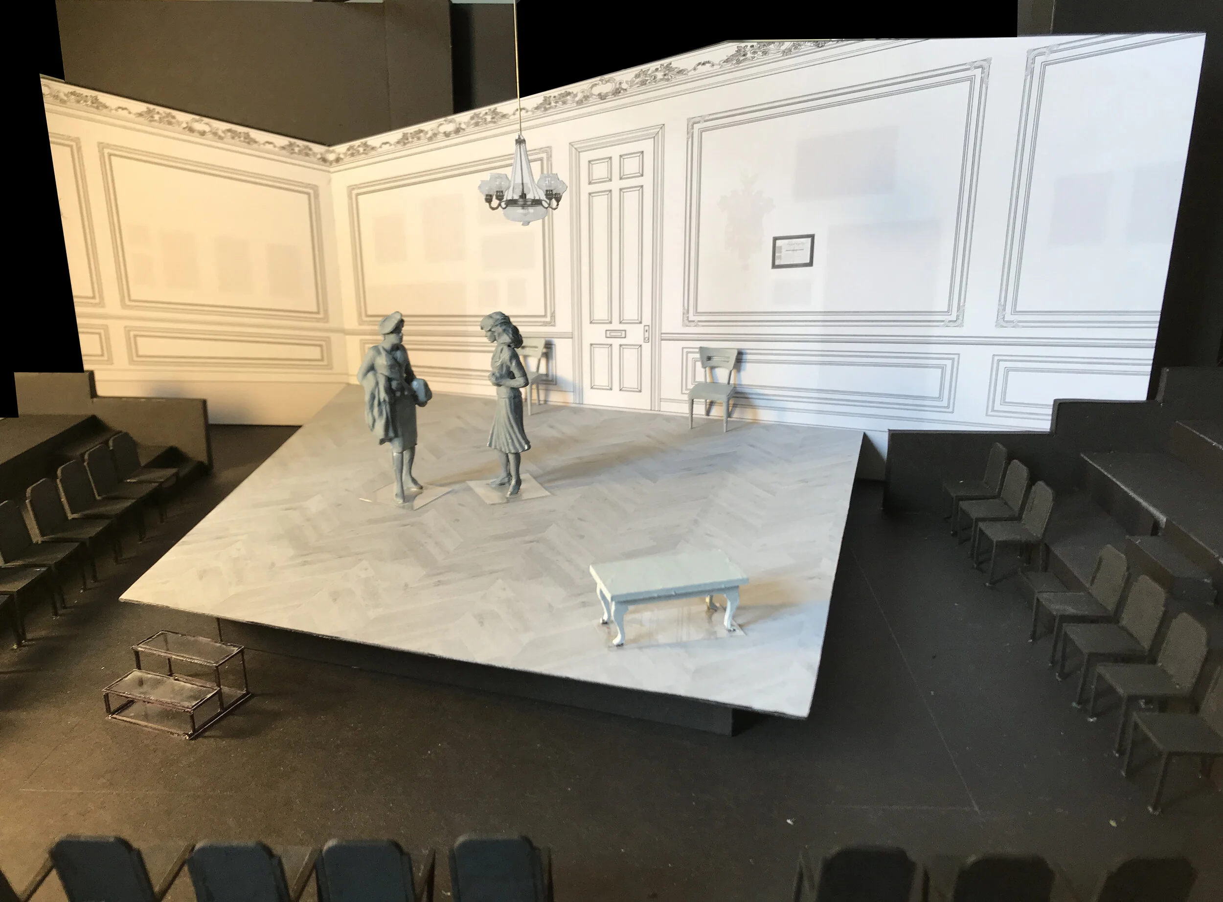 1/2" scale white preliminary model