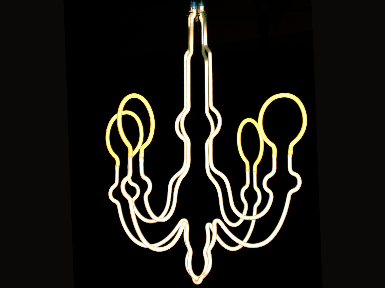 neon chandelier idea
