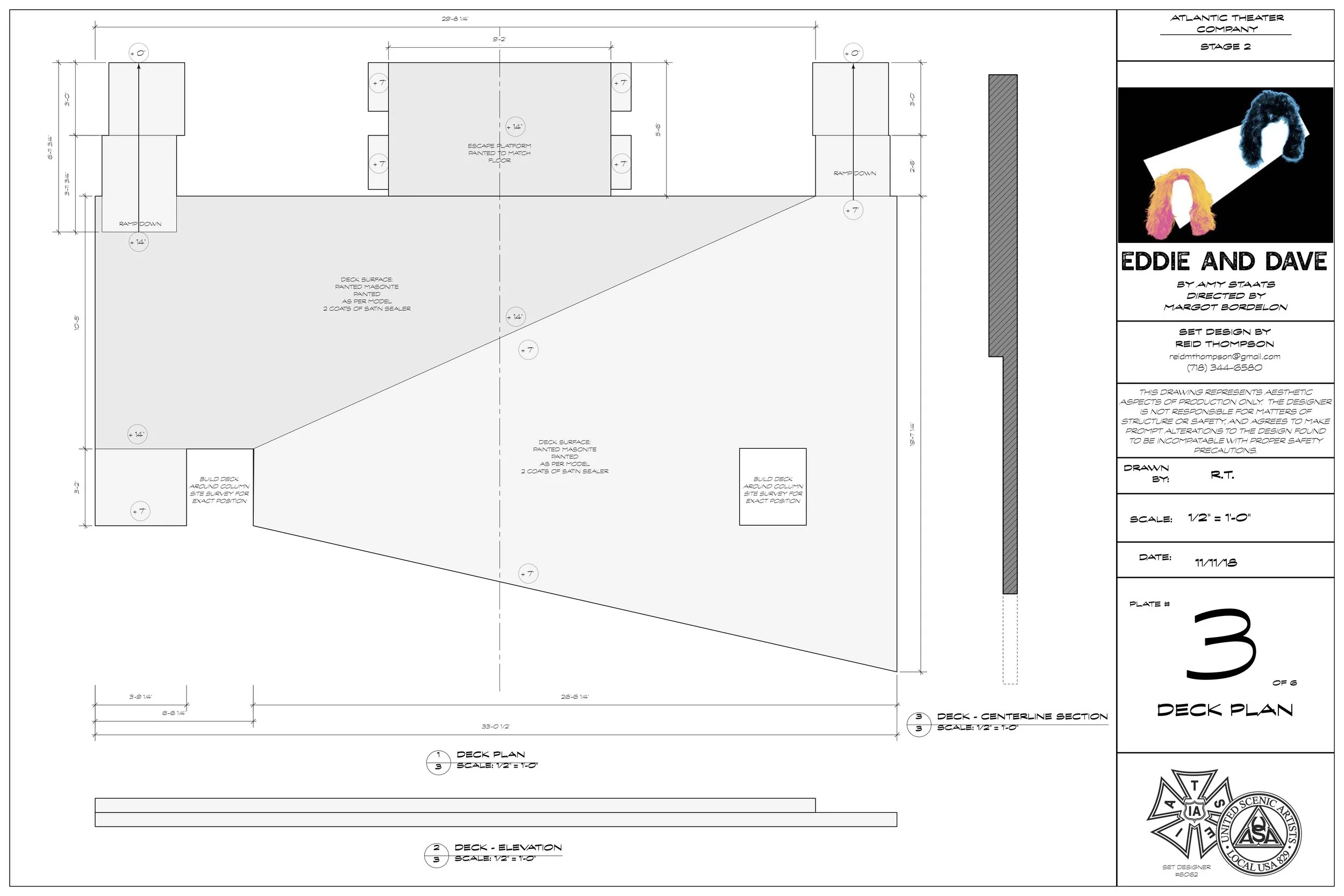 Plate 3 - deck plan