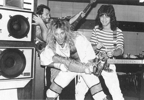 The band horsing around