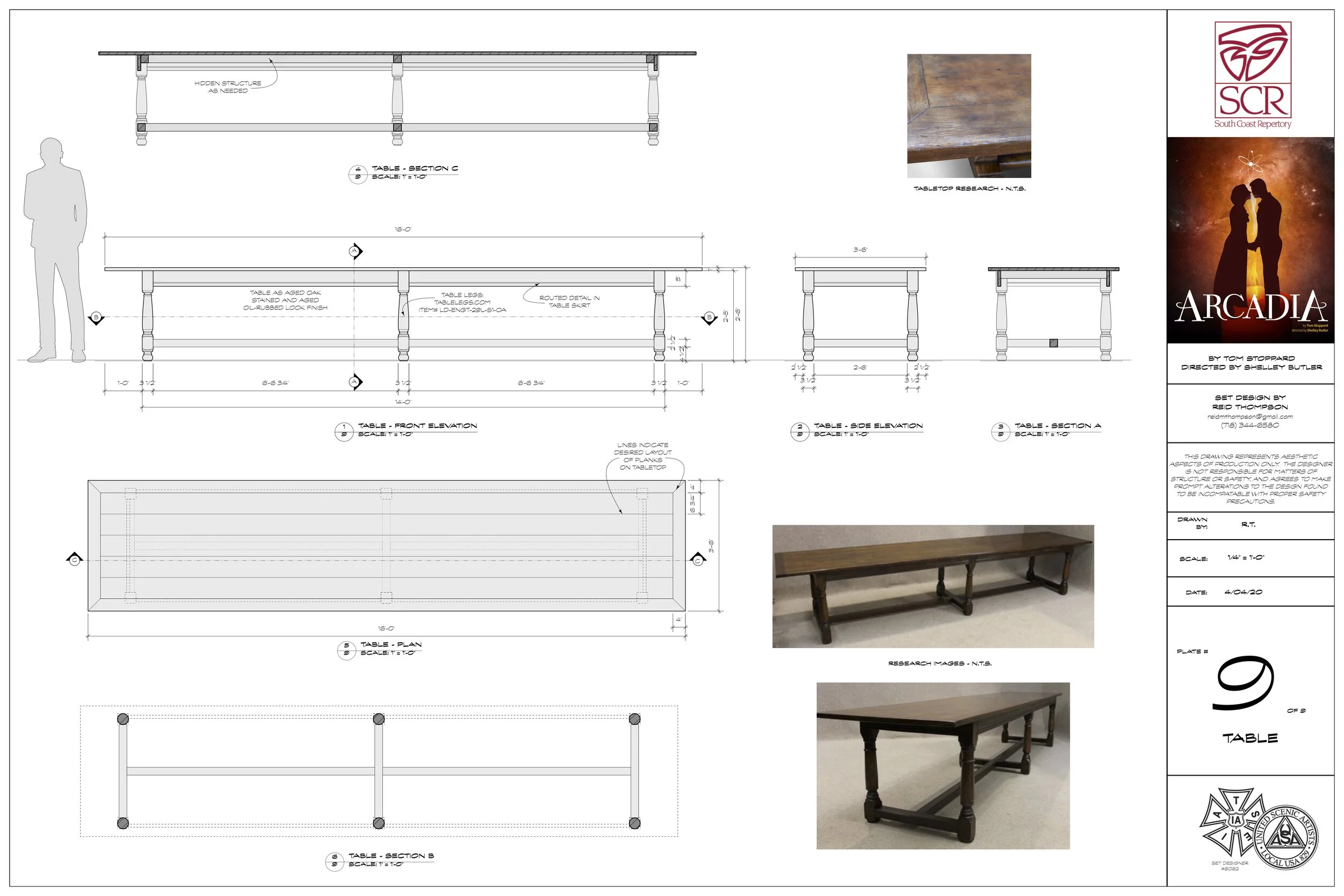 Arcadia - South Coast Rep - Table