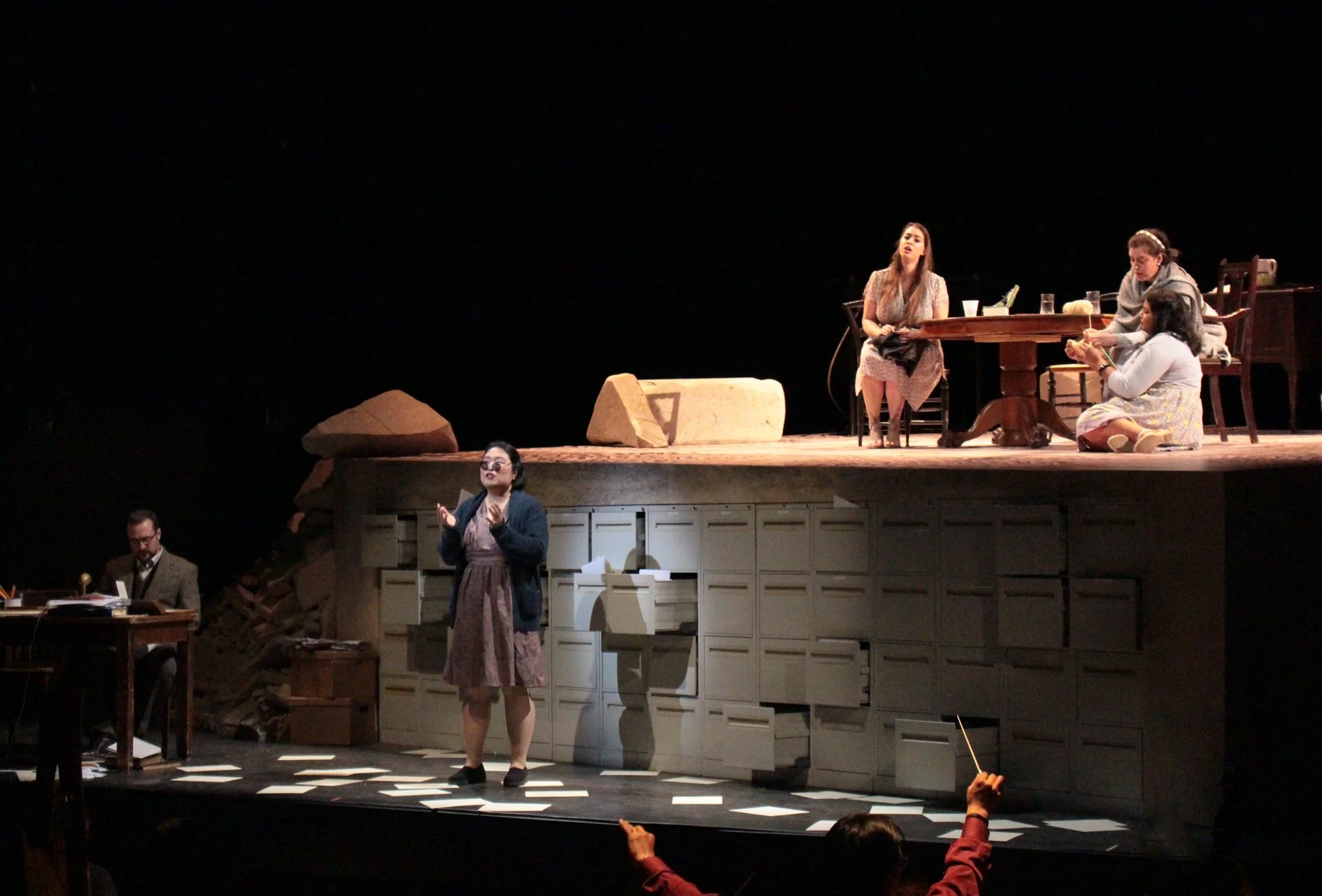 THE FEMALE CHORUS SINGS WITH LUCRETIA