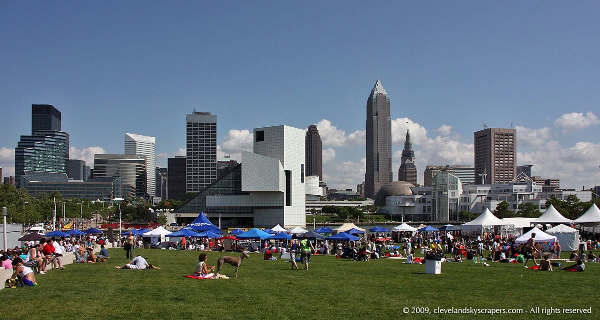 View from Voinovich Park