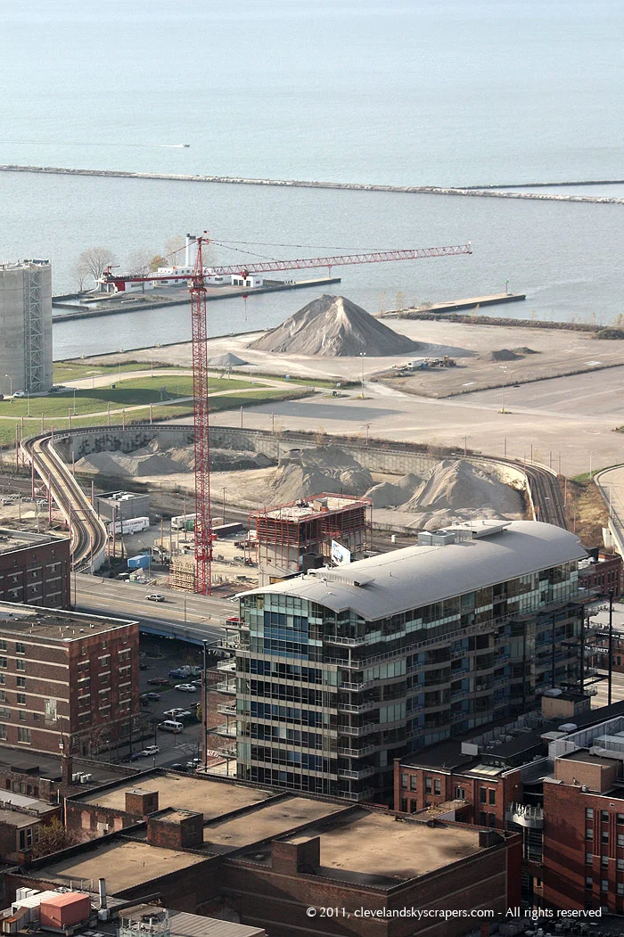 Construction view from the Terminal Tower observation deck