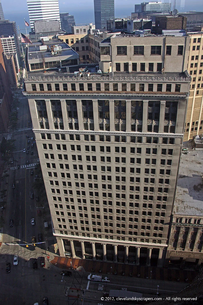 Aerial view from East Ninth Street and Euclid Avenue