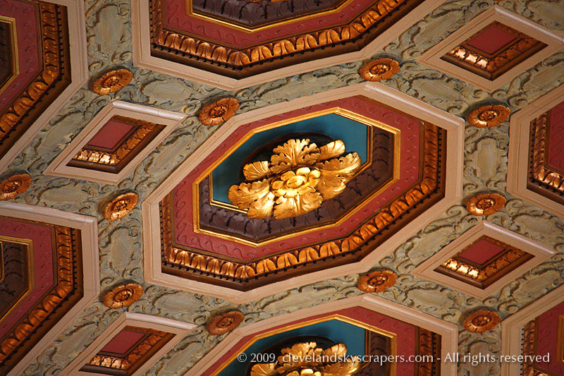 Detail view of portico, January 2009
