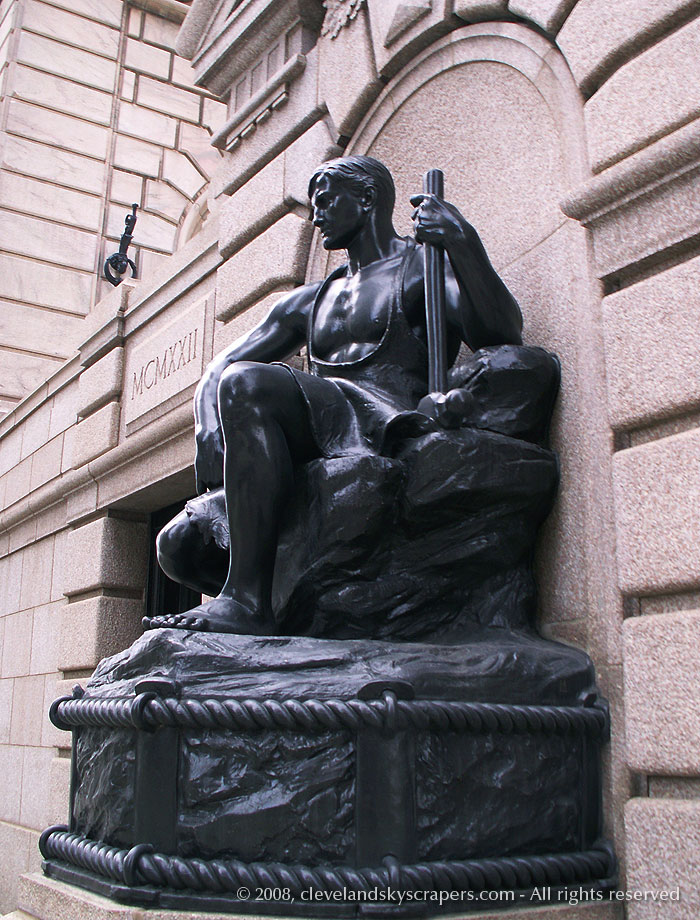 View of statue at Superior Avenue entrance, 2006