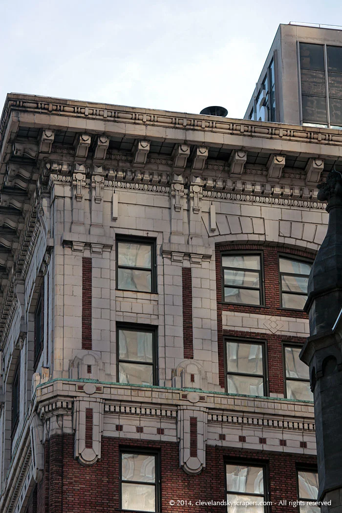 Detail view of cornice, 2014