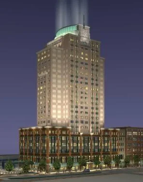 Rendering, view from Lakeside Avenue