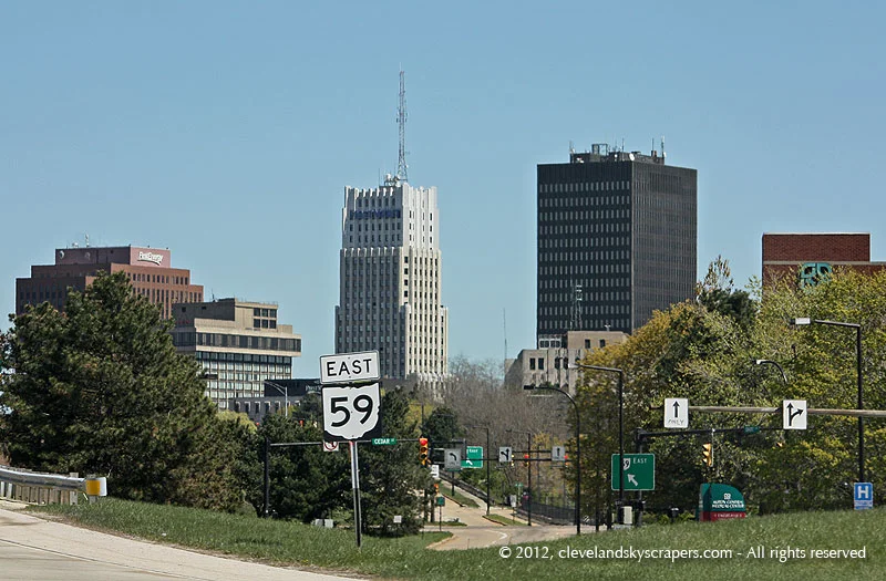 Skyline view from Route 59, April 2012