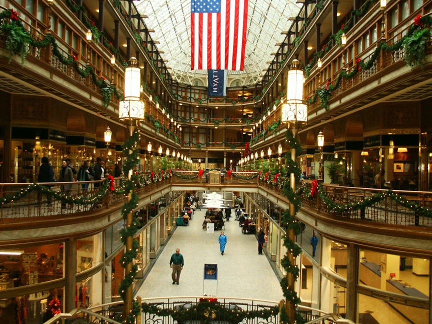 View from second floor, Superior Avenue side, December 2004