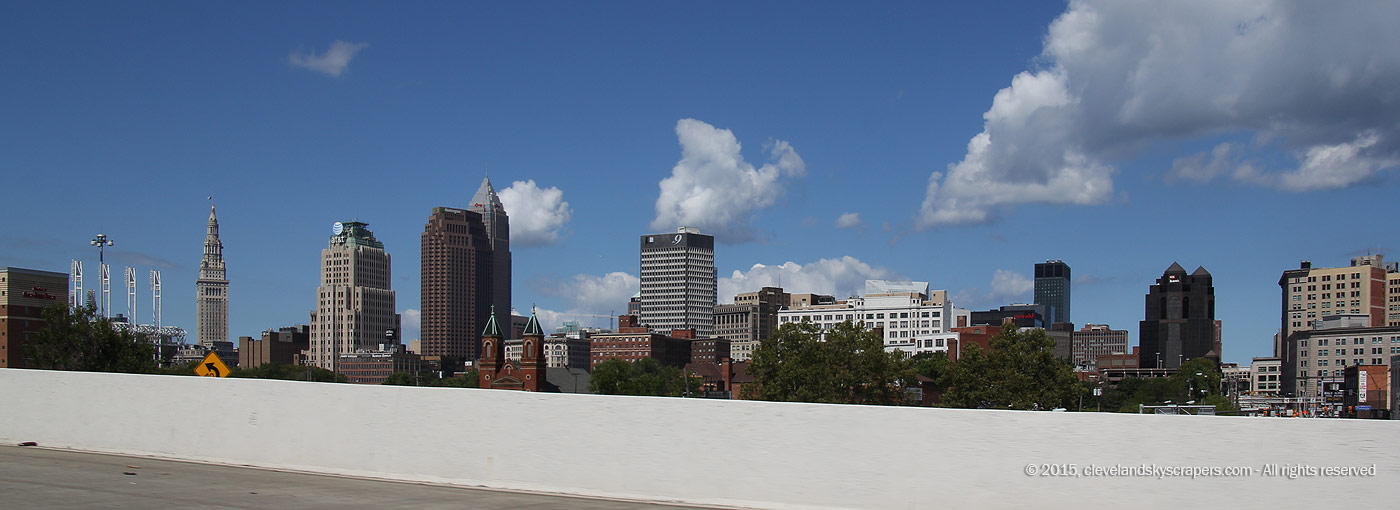 View from the Innerbelt (I-71/I-90), August 2015