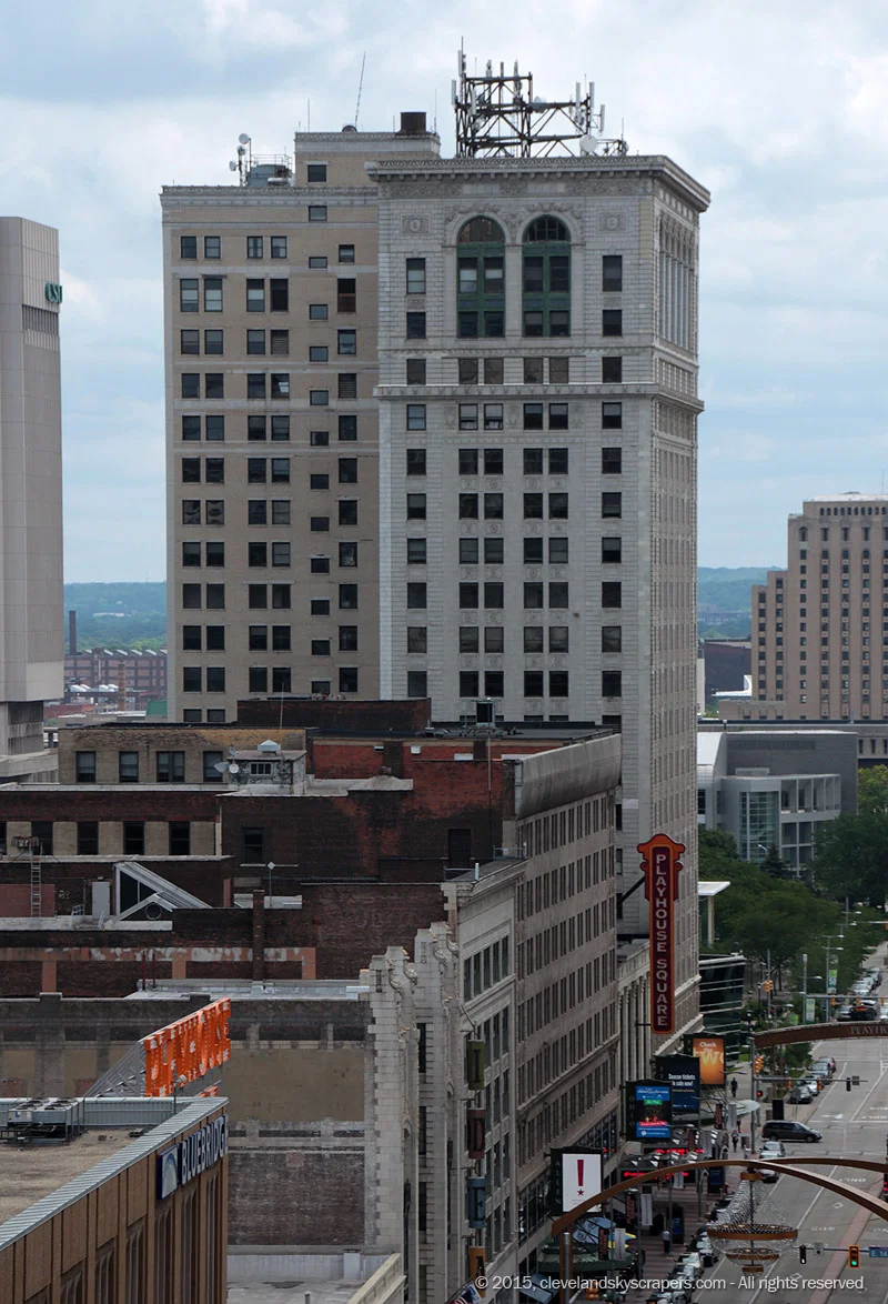 Aerial view from East Ninth Street and Euclid Avenue