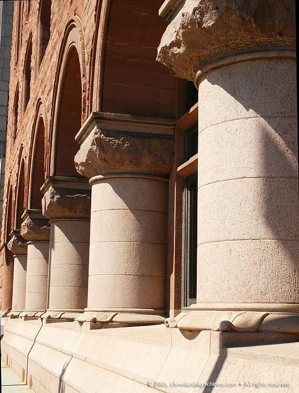 Detail view of columns from Ontario Street