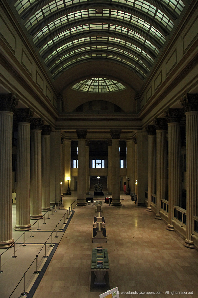 View of banking hall from mezzanine level, February 2016