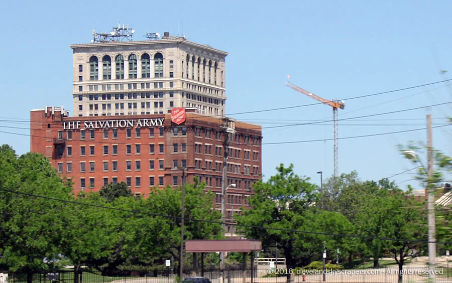 Construction view, May 2016 - view from I-90/Innerbelt