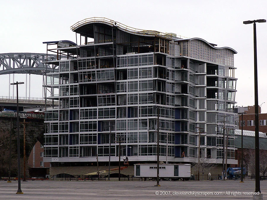 Construction view from Nautica complex, January 2007
