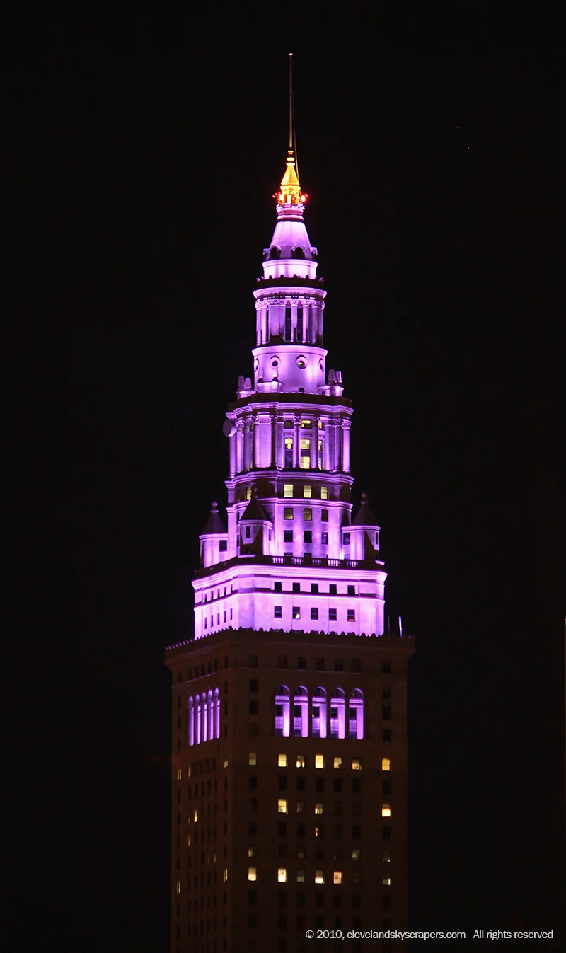 Evening view from Columbus Road, November 2010