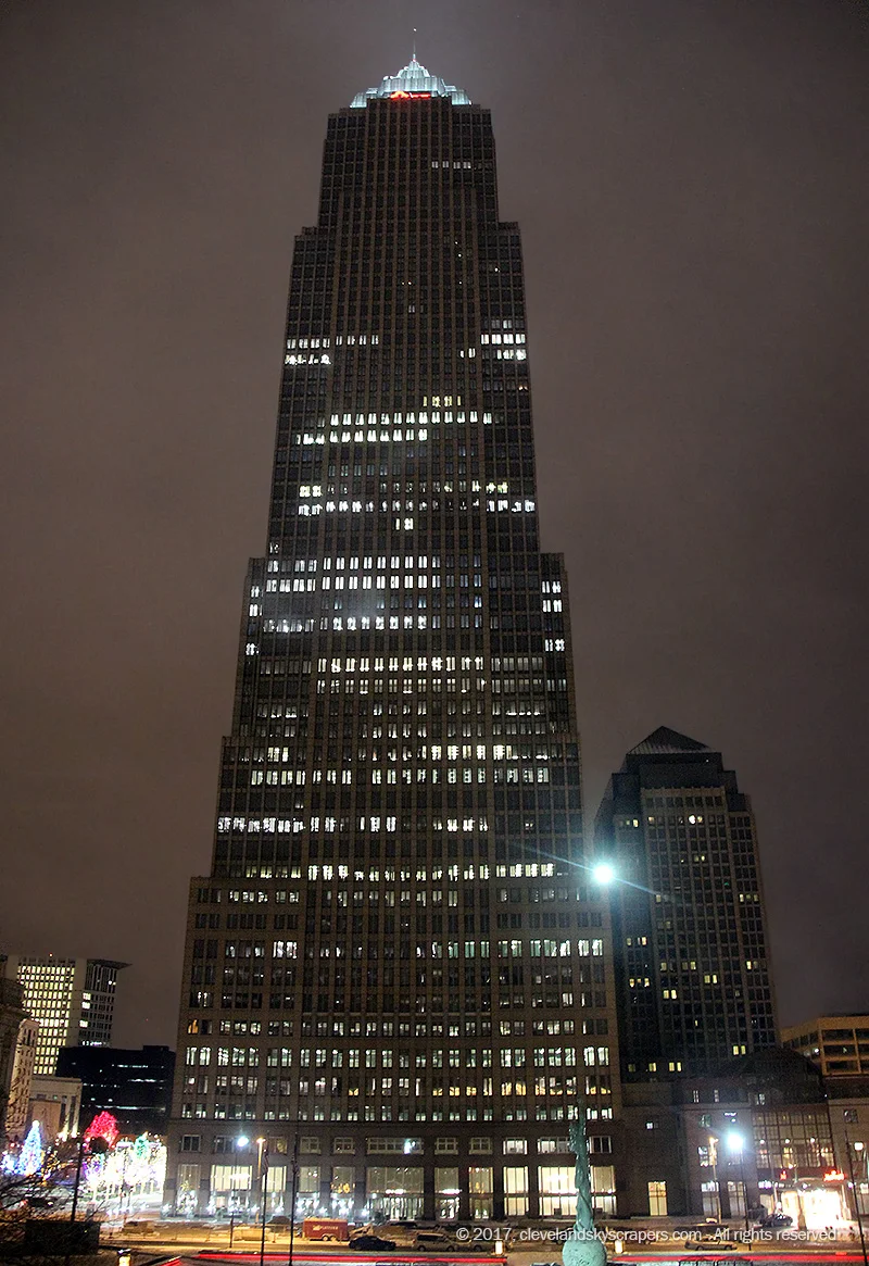 Evening view from Drury Plaza Hotel/Mall A, December 2017