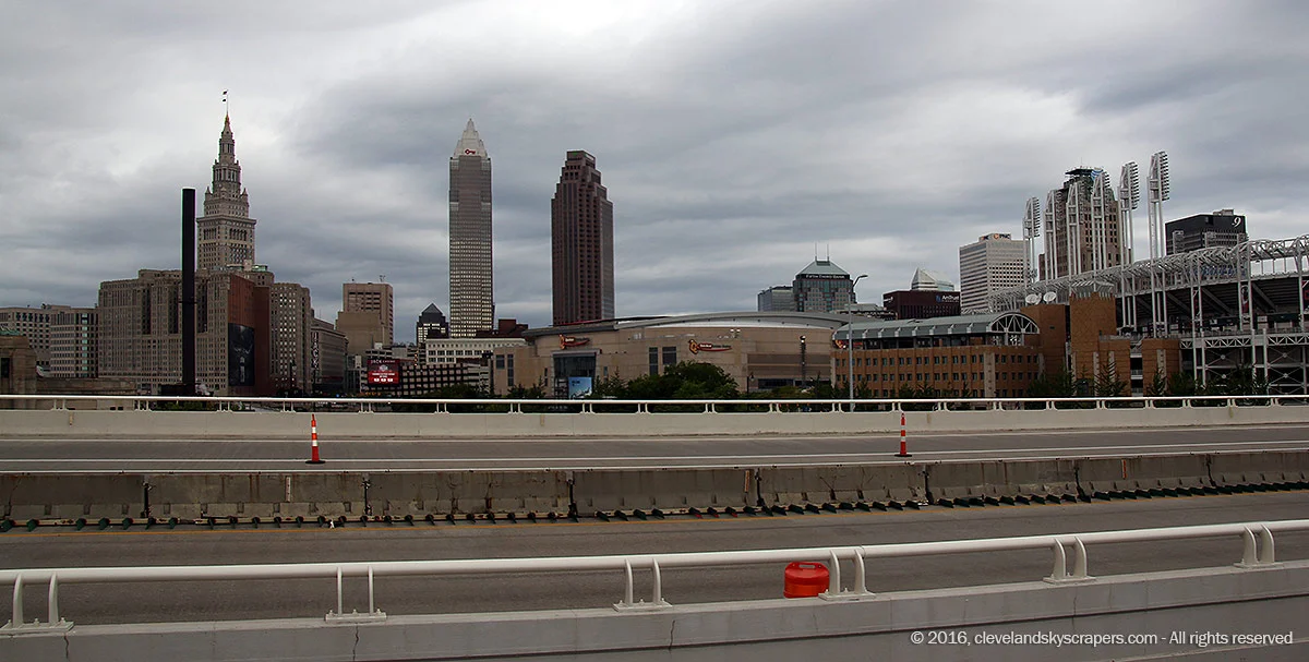 View from George V. Voinovich (Innerbelt) Bridge, September 2016
