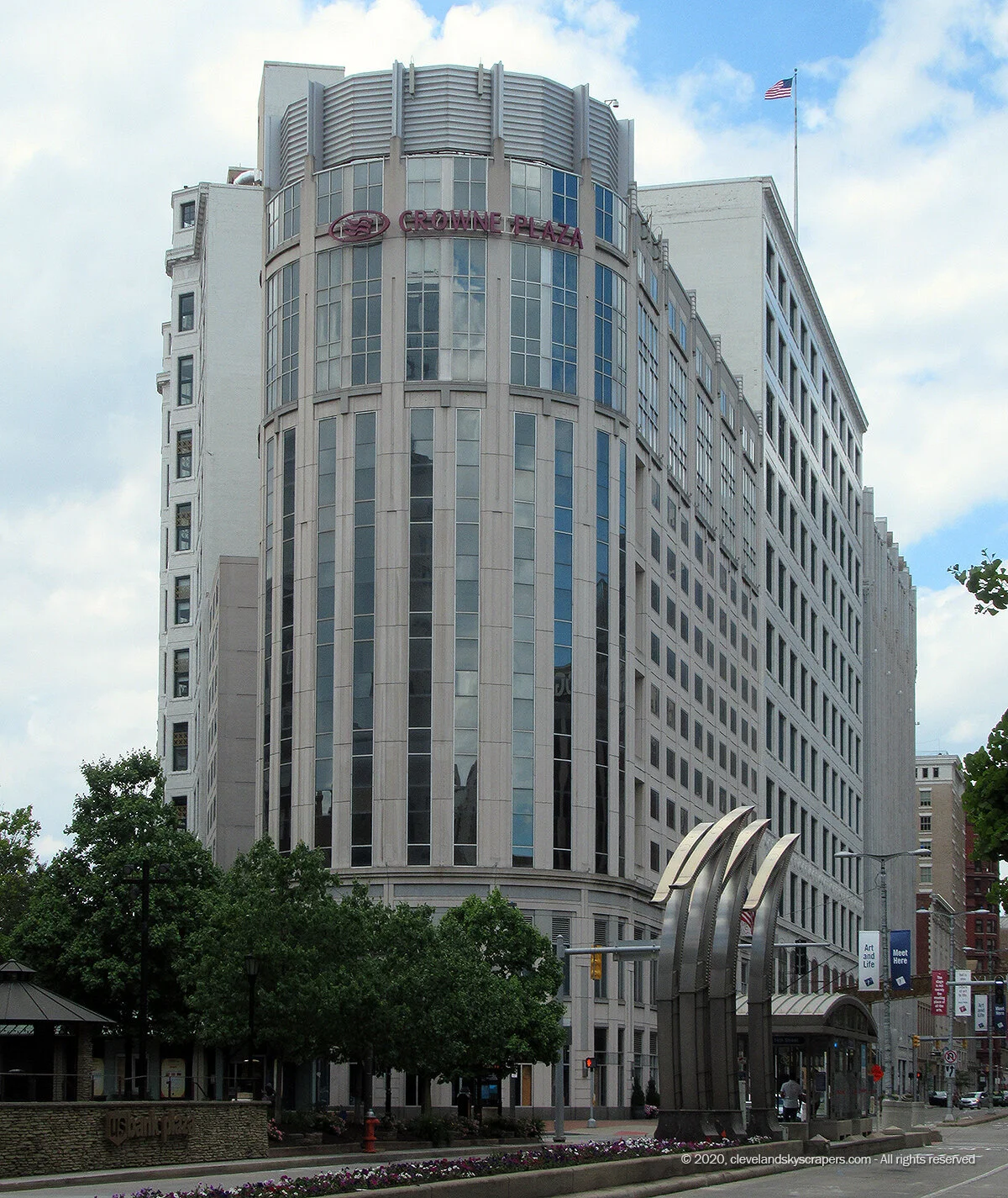 View from Euclid Avenue at East 14th Street, June 25, 2020