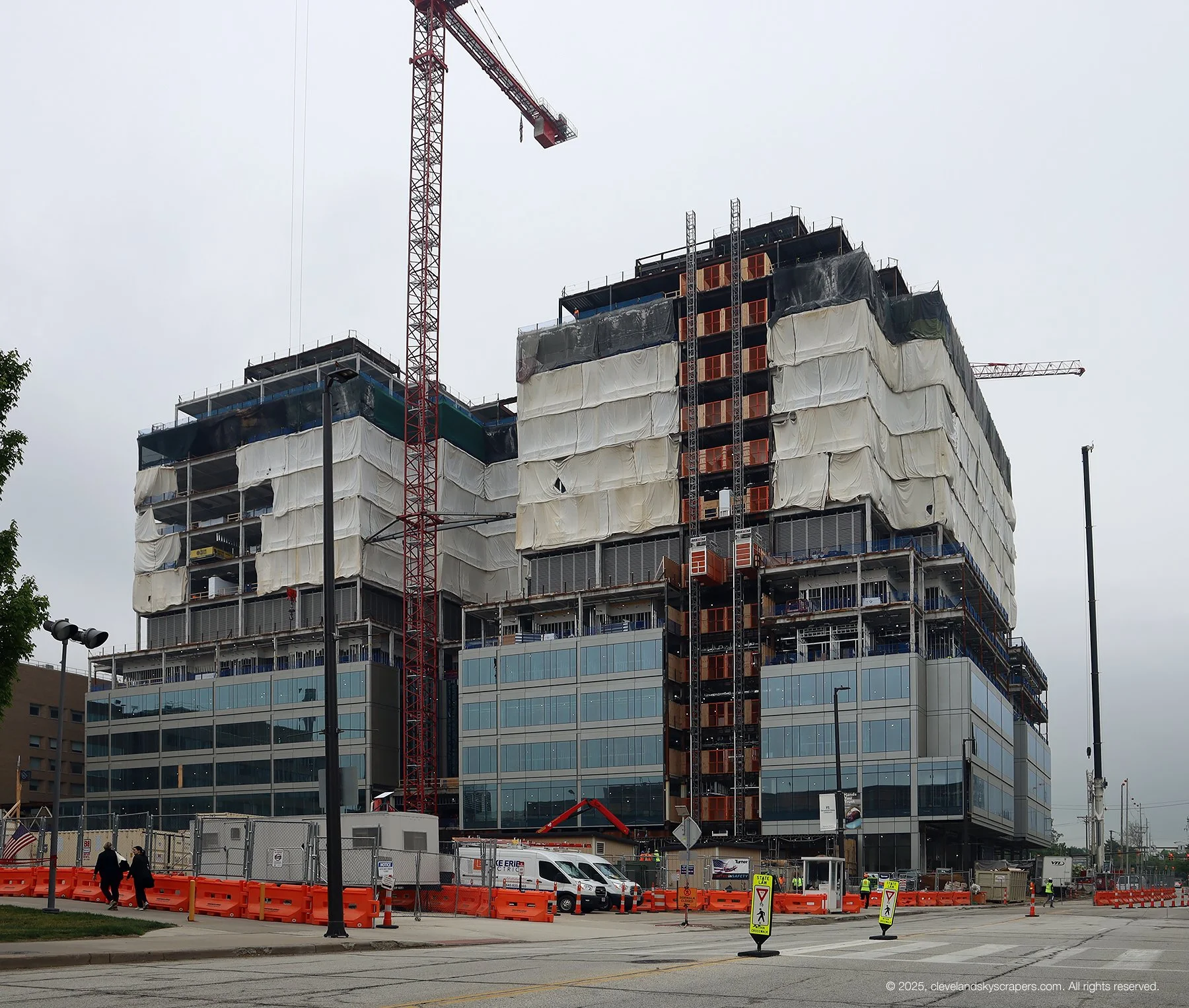 Construction view from East 89th Street, June 2025