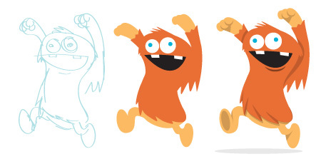 Artwork started as sketches and then moved into Adobe Illustrator for the final touches.