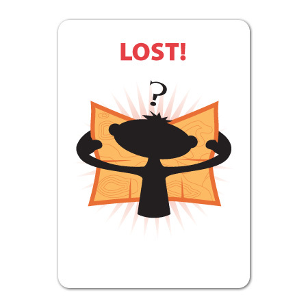 Only a Compass card can you save you when you're lost.