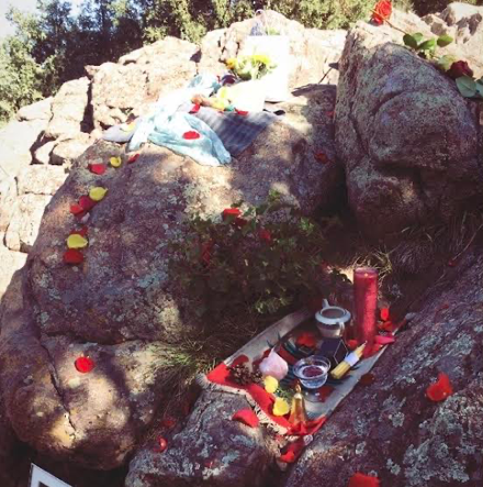 private wedding ceremony in the mountains