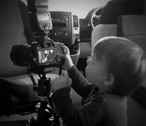 Josh assisting on a recent shoot at Kea