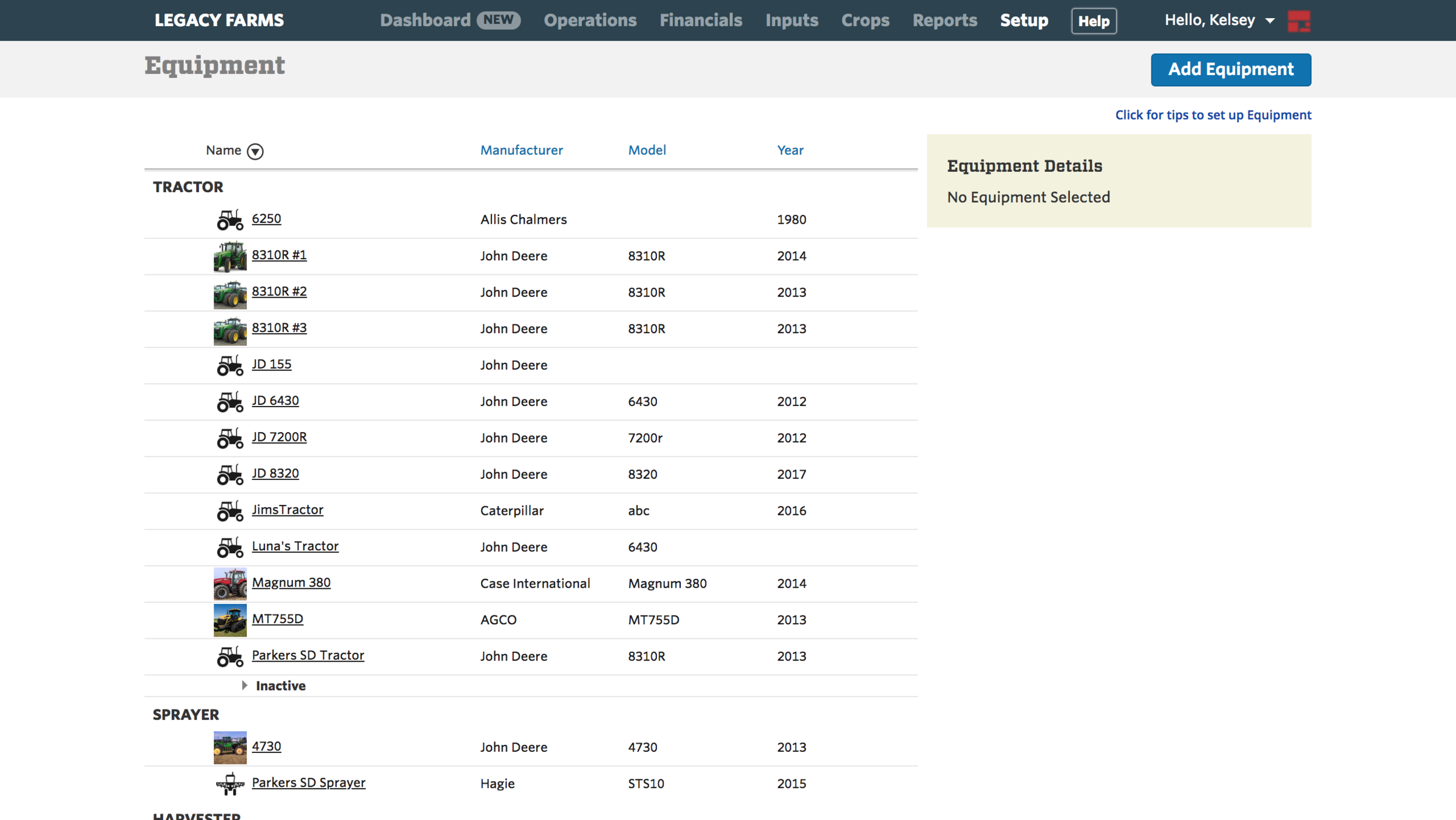 Category and item = grouped table