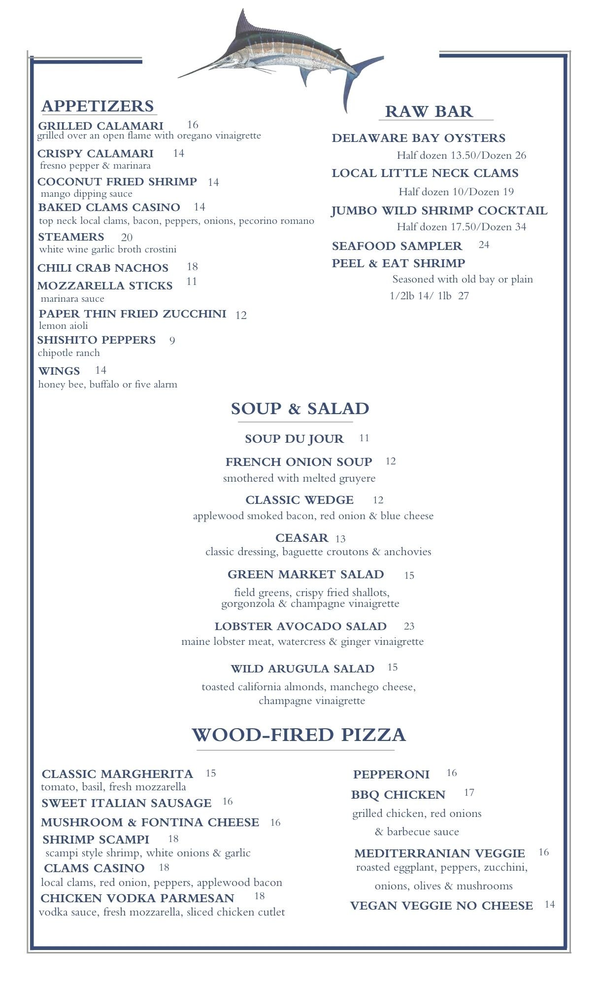 The Marlin Restaurant — The Marlin & Triton