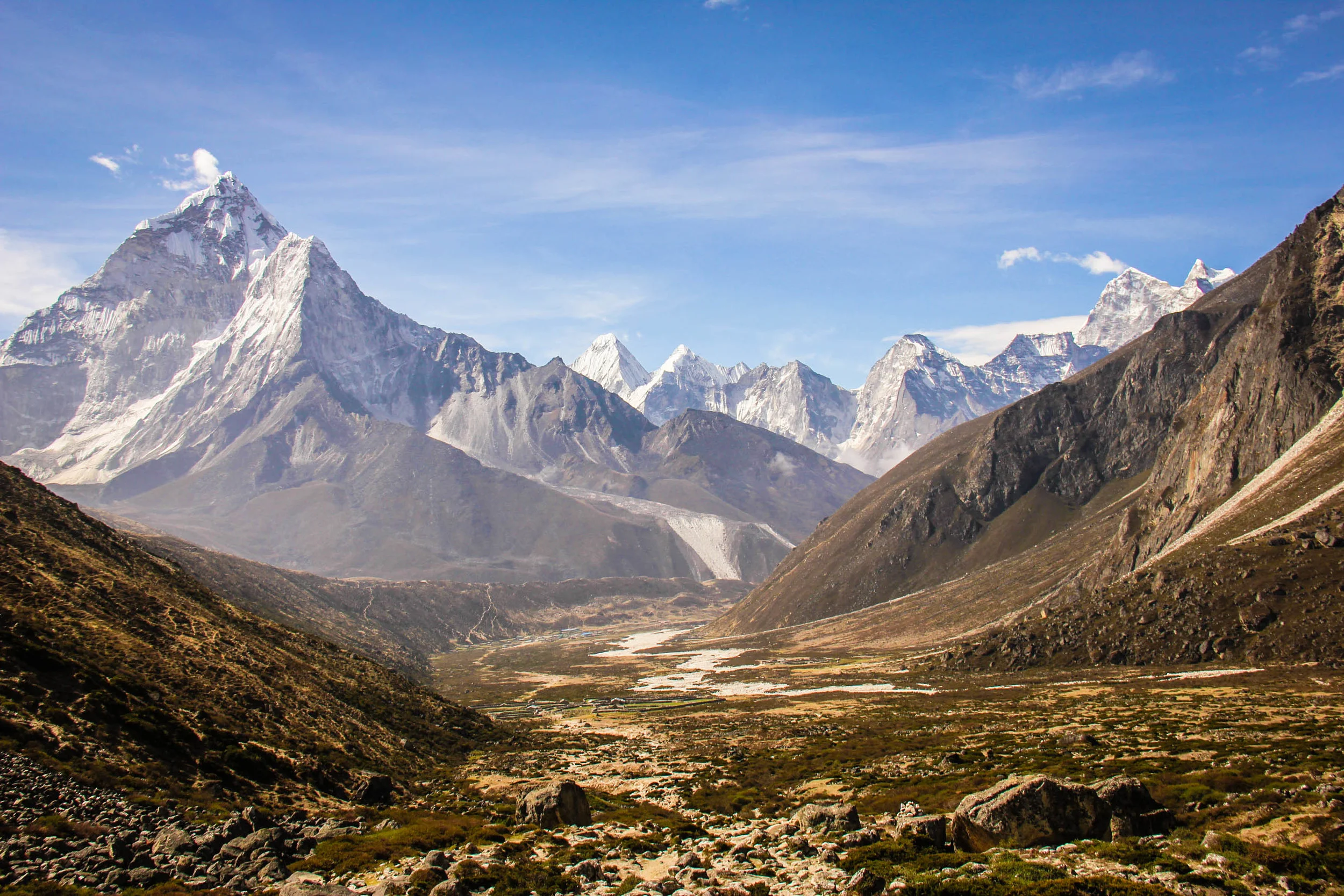The trek to Everest Basecamp