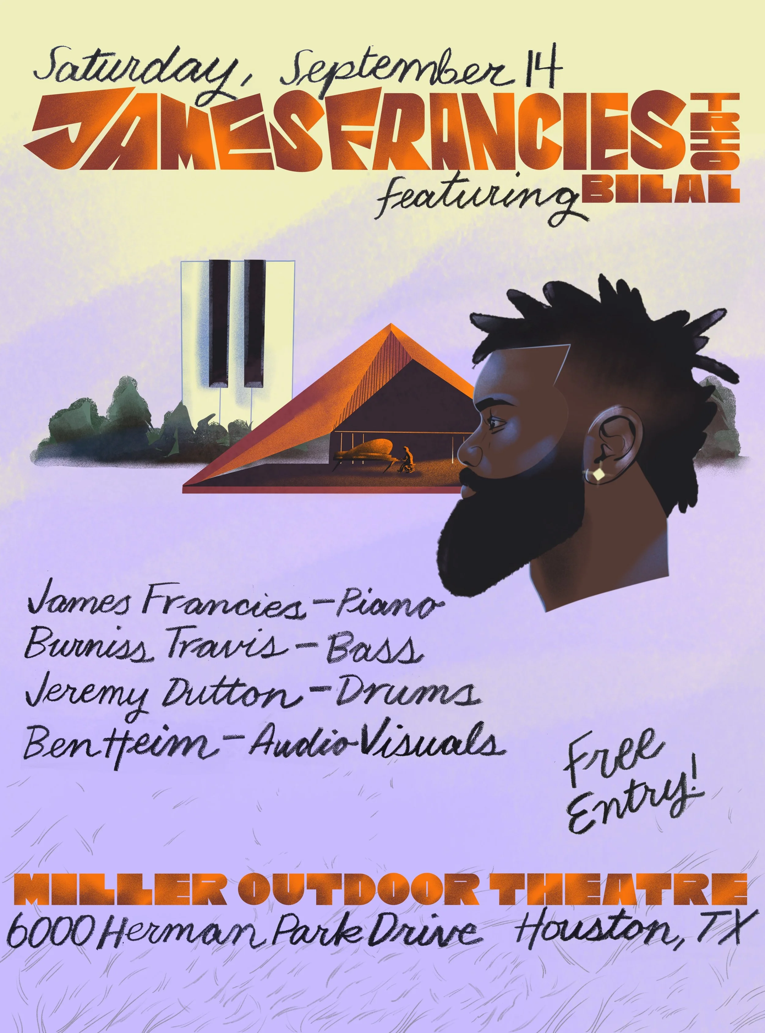 James Francies feat. Bilal @ Miller Outdoor Theater