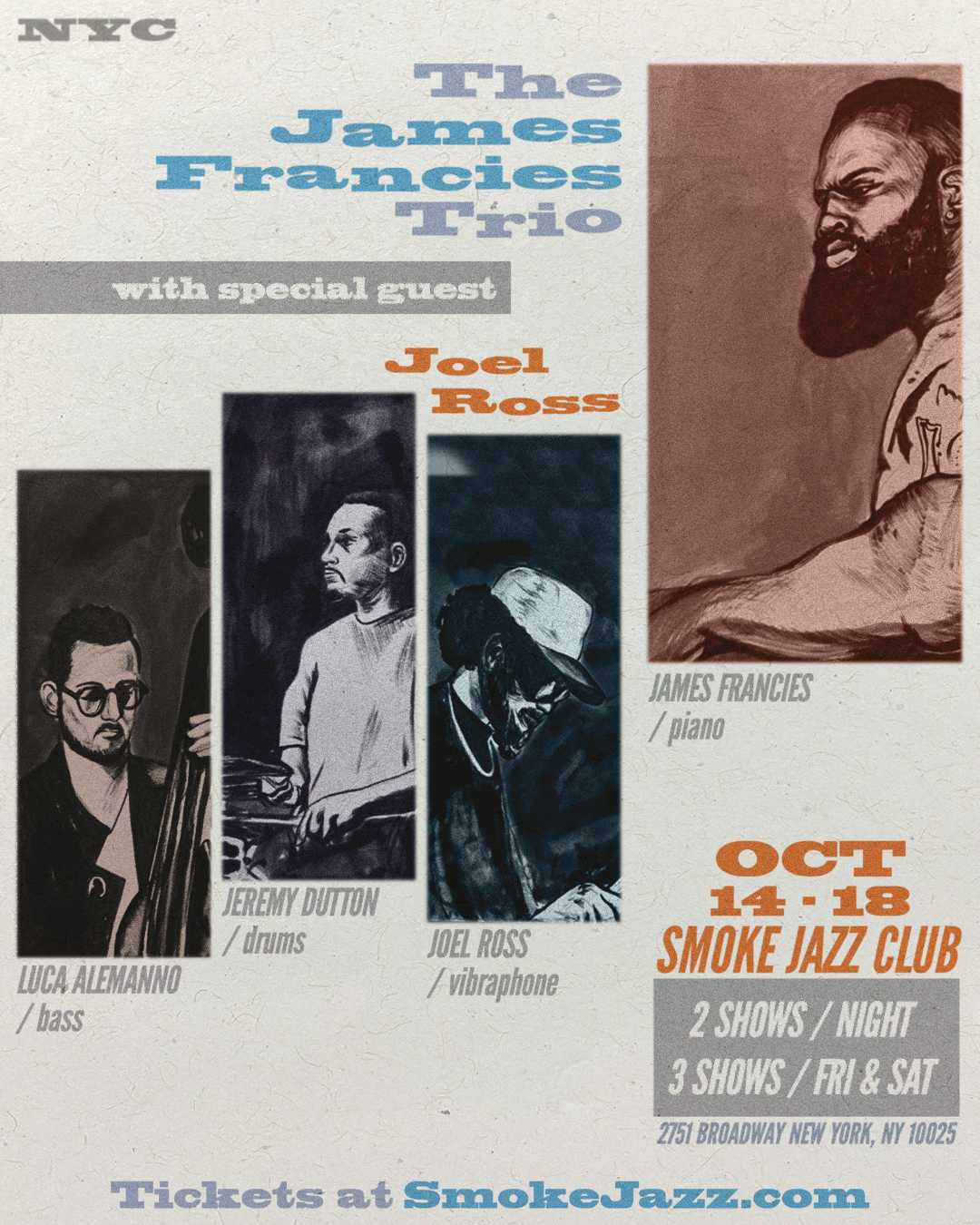 James Francies Trio w/ Joel Ross @ Smoke Jazz Club NYC
