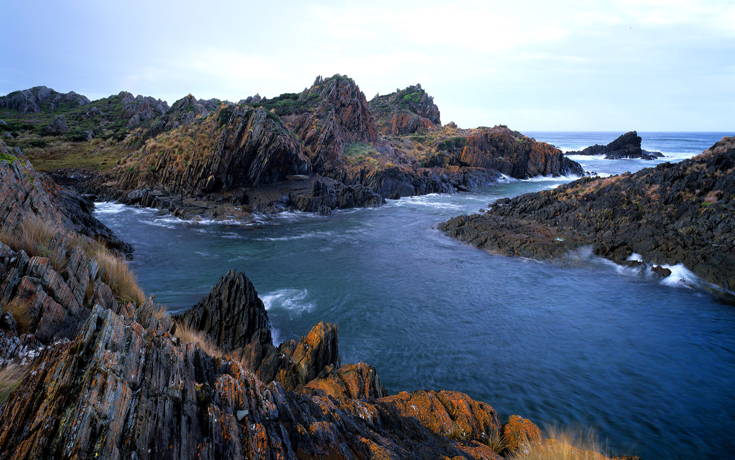 Tilted Rock Shoreline