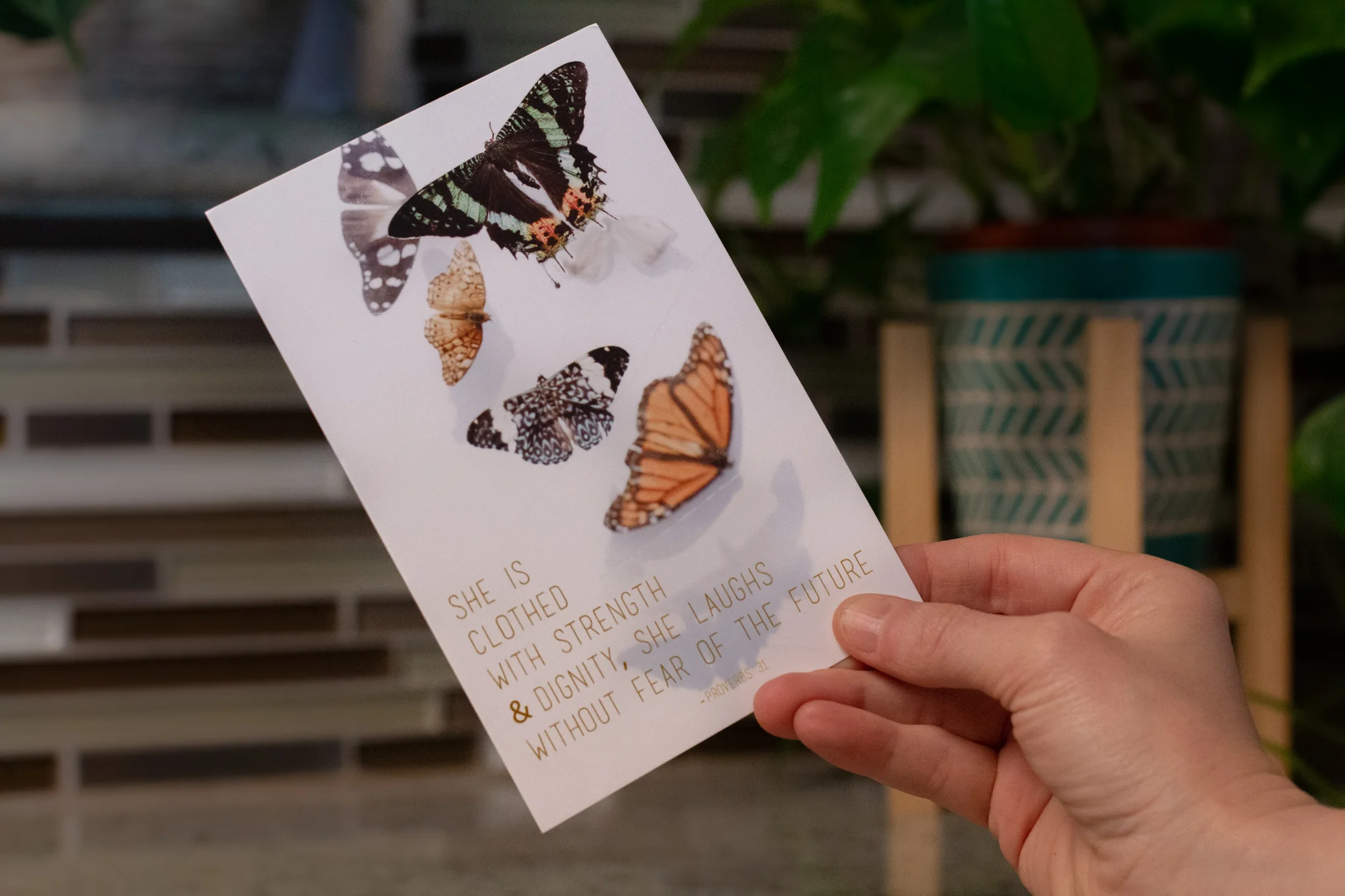 Encouraging note card for keeps