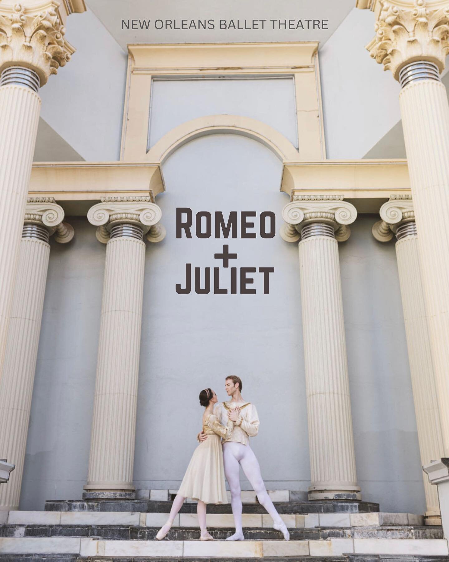 New Orleans Ballet Theatre presents the world premiere of Romeo+Juliet, May 13th &amp; 14th at the Orpheum Theater.

Experience Shakespeare&rsquo;s tragically beautiful tale of star-crossed lovers in a new way, featuring entirely new choreography by 