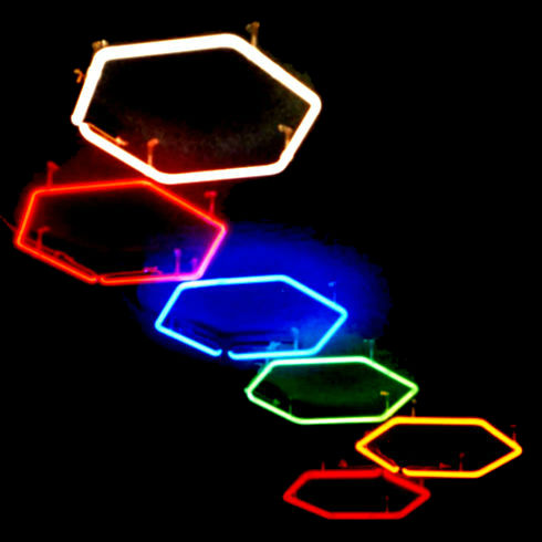 resized ceiling hexagon neon sculpture.jpg